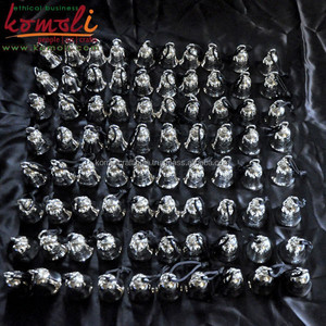 เงินที่เต็มไปด้วยทองเหลืองมอเตอร์จักรยานกระดิ่งจากอินเดีย - Product Image 5