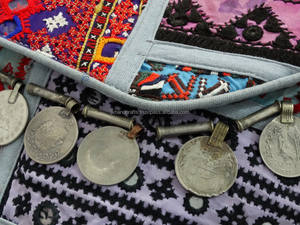 Banjara คลัทช์กระเป๋าคลัทช์ยิปซี Banjara กระเป๋าคลัทช์ปักลายชนเผ่ากระเป๋าเงินแฮนด์เมดกระเป๋าเงินวินเทจ Banjara - Product Image 4