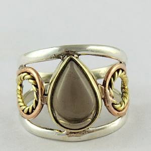 Cuarzo ahumado perfecto Anillo de Plata de Ley 925, plata 925 - Product Image 2