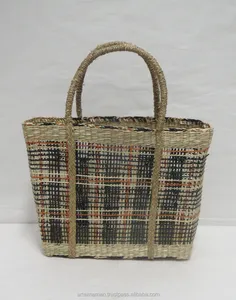 Bolso de compras de algas naturales para mujer