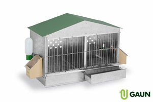 Jaula de Partridge, techo inclinado, mod. Baza - Product Image 2