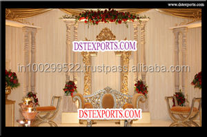 Hindu Wedding Decorated Stage New Reception Stage Setup Jodha Akbar Stages Manufacturer - Product Image 6