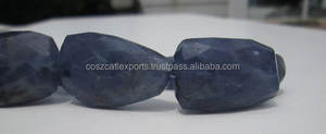 Piedras Preciosas de Iolita Facetadas, Cuentas Grandes Facetadas para Envolver con Alambre, Colgante de Piedra Preciosa Azul - Product Image 3