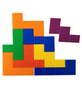 Pentominoes-juguetes inteligentes de plástico en 5 colores, juego inteligente, puzle de cinco colores - Product Image 4