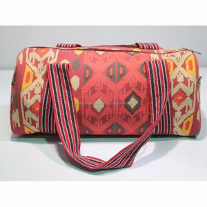 Nouveau sac de sport pour dames en tissu de coton avec fermeture à glissière de style Ins et sac à main à doublure en tissu imprimé - Product Image 3