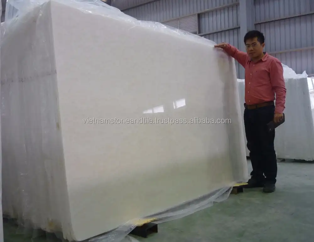 Piedra de mármol blanco nieve pura de Vietnam