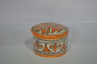 Boîte marocaine, boîte design faite à la main en différentes couleurs petits bols à Dessert assiette à gâteau en céramique bonbons créatifs en céramique avec couvercle