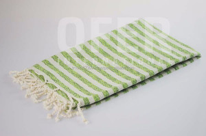 HATTUSHA PESHTEMAL, Stripe Turkish <b>Towel</b>, Fouta, Hamam Wholesale Bamboo - Cotton Rainbow Collection - Product Image 2