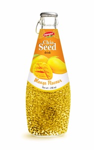 น้ำผลไม้ขายส่ง เครื่องดื่มเมล็ดเจีย รสลิ้นจี่ ขวดแก้ว 290 มล. - Product Image 4