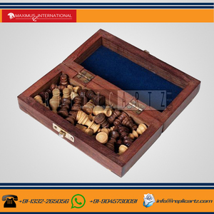 Jeux d'échecs de sport d'intérieur en bois pliants pour enfants et adultes - Product Image 2