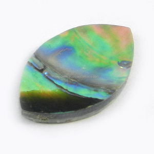 Wholesale 1.55 gms Natural <b>Abalone</b> <b>Shell</b> 16x25mm Marquise Cabochon Gemstone For Jewelry IG0794 - Product Image 1