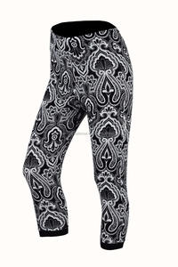 Shemax 2023 Top Quality Hot Selling Custom Wholesale <b>Womens</b> Padded Printed <b>3</b>/<b>4</b> <b>Legging</b> Capri Trousers for Summer Cycling - Product Image 2