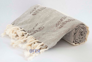 Serviette turque, peshtemal, serviette de hammam directement de l'usine (papillon pestemal) fleur jacquard Collection classique. - Product Image 3