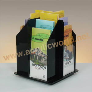 Portafolletos de pared acrílico A5 de 3 niveles y 4 bolsillos de fábrica - Product Image 4