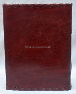 Cuaderno/Agenda de Cuero Genuino Hecho a Mano con Grabado de Piedra y Costura Lateral, Estilo Vintage, 200/100 Páginas, Doble Hoja, Venta al por Mayor - Product Image 2