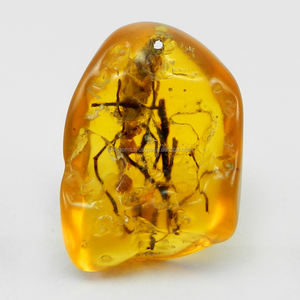 Ámbar Sintético de Calidad AA al por Mayor, Piedra Preciosa de Forma Irregular de 31x46 mm para Joyería por Ishu Gems Modelo IG4109 - Product Image 2