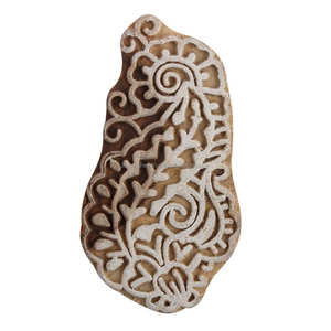 Blocs d'impression floraux vintage en bois pour l'impression textile en gros sur Indianshelf uniquement WB-2583 - Product Image 1