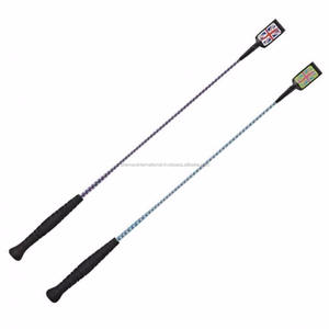 Shemax 2023แส้สำหรับขี่ม้ารุ่นยูเนี่ยนแจ็คสำหรับขี่ม้าเพลาพาด้านการแสดงม้าแบบเมทัลลิก - Product Image 1