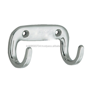 Gancho de organización de pared, gancho de Metal de latón de diseñador, colgador de Bata doble, gancho colgante para baño, dormitorio, sala de estar - Product Image 3