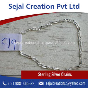 สร้อยเงินแท้ 925 คุณภาพสูง ขายส่งอุปกรณ์ทำเครื่องประดับ โดย Sejal Creation รุ่น C19 - Product Image 1