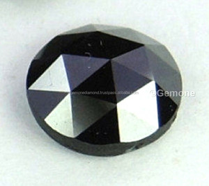 Diamantes negros de corte Rosa Natural, Joyería de diamantes únicos, redondos, 100% - Product Image 1