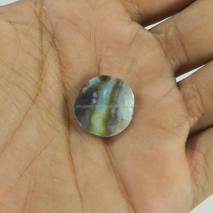 1.46 gms Natural <b>Abalone</b> <b>Shell</b> 19mm Round Cabochon Gemstone For Jewelry - Product Image 3