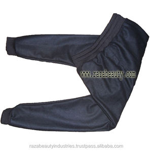 ชุดวอร์มกางเกงโพลีเอสเตอร์กันยับสำหรับฤดูหนาวลำลองกางเกงเอวสูงขนาดใหญ่พิเศษปักลายด้านหน้า - Product Image 4