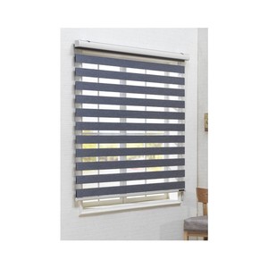 Semi-auto Spring Loaded Cordless Zebra Blind Double Layer Day And Night Horizontal Cordless Window Blind And Zebra Shades