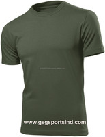 T-shirts pour hommes en jersey 100% coton respirant à séchage rapide, manches courtes, design uni, lavables en machine, service de fourniture OEM