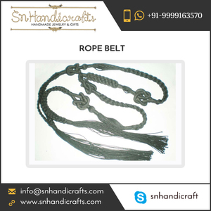 Handmade <b>Braided</b> Rope Belt for Bulk Supply Handmade Happiness - Product Image 1