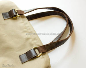 Sac fourre-tout en cuir poignées - Product Image 1