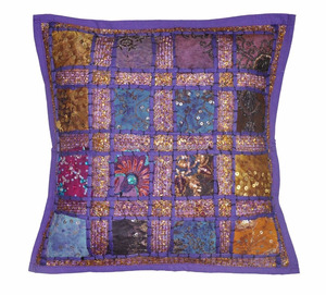 ปลอกหมอนอิงสไตล์วินเทจปักลาย16ชิ้นปลอกหมอนอินเดียสำหรับใช้ในบ้าน - Product Image 1