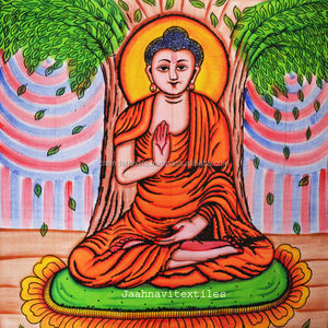 Tapices de Buda bohemios de tamaño Queen, tapiz Hippie impreso a mano para colgar en la pared, colcha decorativa étnica, tapiz Hippie de Reina para el hogar - Product Image 1