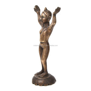 Statue indienne en laiton multicolore de dieu Tribal faite à la main, Statue en Bronze, Statues indiennes en laiton - Product Image 2
