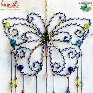 Iron <b>Butterfly</b> Wind Chimes Handmade <b>Garden</b> and Home Decoration, Best Quality Wholesale Windchimes from India for Outdoor Decor - Product Image 2
