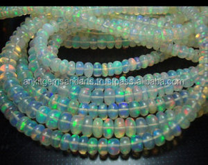 Perles de feu en opale éthiopienne pour la fabrication de bijoux pierres précieuses produit en vrac couleur jaune fait à la main personnalisé - Product Image 4