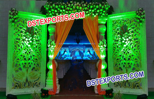 Cadres de toile de fond en fibre de verre pour les scènes de mariage, panneaux ovales blancs décoratifs multi-usages, cadre photo de mariage, vente en Australie - Product Image 2