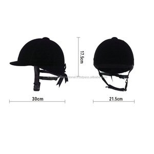 Shemax adultos casco de equitación sombrero negro ajustable - Product Image 1