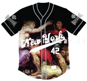 custom baseball tackle twill jerseys - Product Image 1