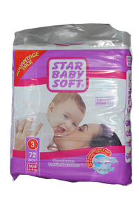 STAR Baby Premium Quality Organic Cotton Disposable <b>Nappies</b> Soft Printed Wholesale Baby Diapers Bulk <b>Bag</b> Packaging Free Samples - Product Image 5