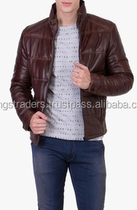 ใหม่สไตล์เบาะที่มีคุณภาพสูงแกะจริงแจ็คเก็ตหนังทำในปากีสถาน - Product Image 2