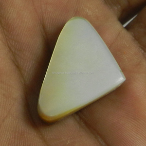 Cabochon 6.15 gms, mère de perle naturelle en surpoids, pierres précieuses, 33x22mm - Product Image 3
