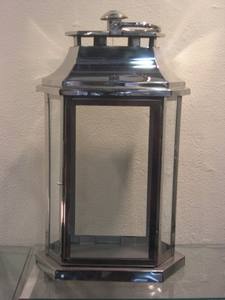 Linterna de acero con vidrio - Product Image 1