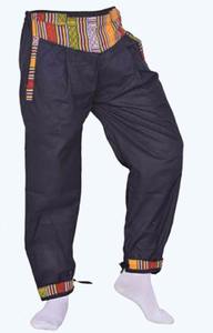 Pantalon Harem en Coton avec Ceinture Porte-Monnaie, Style Hippie Bohème Yoga, avec 2 Poches - Product Image 3