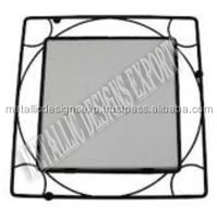 Cadre photo rectangulaire en aluminium et verre, couleur et taille personnalisables, pour la maison/le bureau