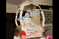 Doli de mariage en laiton Meenakari, Doli décoré pour mariage, Palki de mariage Meenakari, Prix usine, Vente en Australie