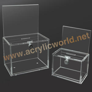 hot sale acrylic <b>Donation</b> <b>Box</b> With Brochure Holder acrylic charity <b>box</b>/<b>donation</b> <b>box</b> - Product Image 6