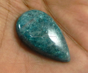 Naturel Néon Apatite Cabochon 7.56 gms Poire 20*32mm de Pierres Précieuses Pour bijoux IG0523 - Product Image 3