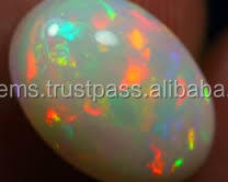 Cabujones ovalados de ópalo Welo etíope, cabujones ovalados naturales de 8x10mm - Product Image 1