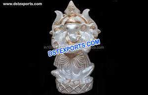 Statue de mariage Ganesha en Fiber, taille de vie, décoration pour mariage, décoration indienne, 1 pièce - Product Image 3